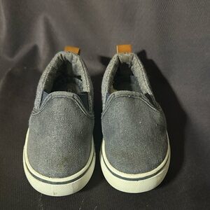 Toddler Denim Blue Slip-On Sneakers